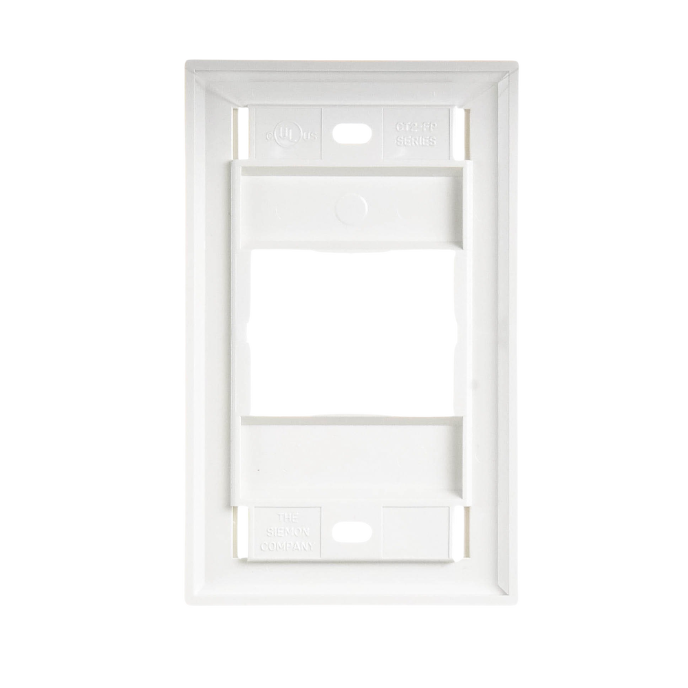 Placa de Pared CT, Para un Acoplador, Color Blanco