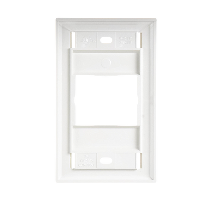 Placa de Pared CT, Para un Acoplador, Color Blanco