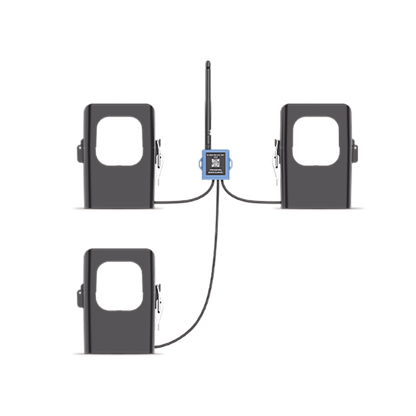 Medidor de corriente LoRaWAN para tres fases hasta 500 ampers
