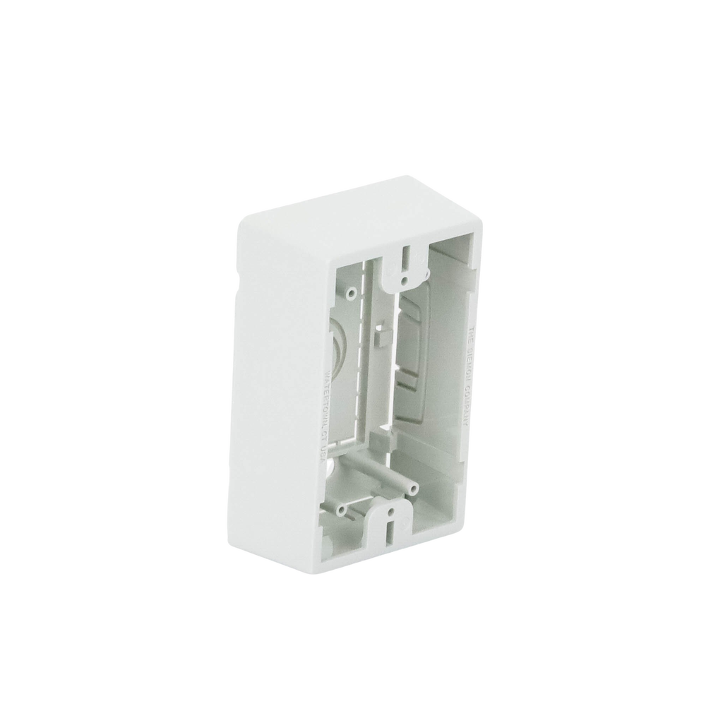Caja de Montaje Superficial, Para Placas de Pared (Face Plates), Color Blanco