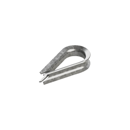 Cuello/ Guardacabo/ Rozadera para Cable de 3/8" de Acero Galv. por Inmersión.