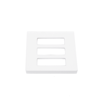 Tapa Color Blanco para interruptor o dimmer Lutron, 3 gang, limpio y moderno