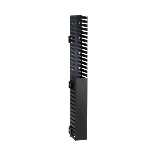 Organizador Vertical IN-Cabinet, Sencillo (Solo Frontal), Para Uso Con Gabinetes Panduit, Montaje Lateral en Riel de Rack, 40 UR, 1.95 in de Ancho, Color Negro
