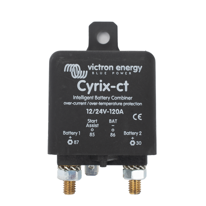 Cyrix-CT 12/24 V 120 A / Combinador Inteligente de Baterías en Vehículos y Embarcaciones