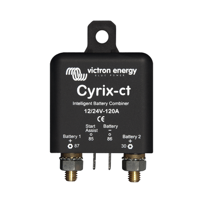 Cyrix-CT 12/24 V 120 A / Combinador Inteligente de Baterías en Vehículos y Embarcaciones