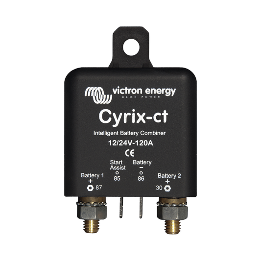 Cyrix-CT 12/24 V 120 A / Combinador Inteligente de Baterías en Vehículos y Embarcaciones
