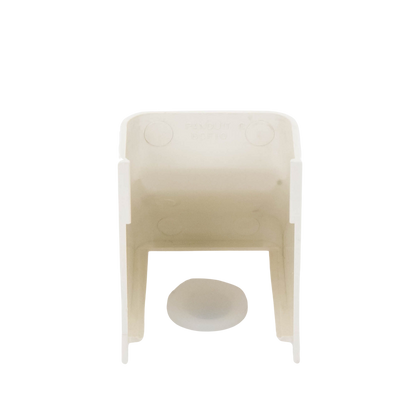 Conexión para techo falso/entrada, para uso con canaleta LD10, material ABS, Color Blanco Mate