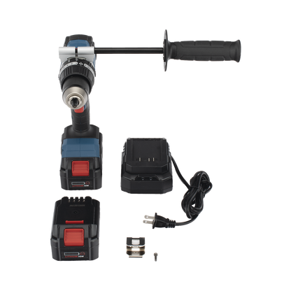 Rotomartillo Inalámbrico 20V / Motor Brushless / Broquero 1/2 in / 120 Nm Par Máximo / 2 Baterías 4.0Ah con Cargador y Maletín