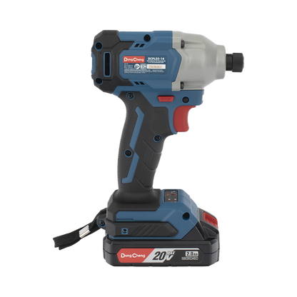 Atornillador de Impacto Inalámbrico 20V / Motor Brushless / Portabrocas Hexagonal 1/4 in / 90-180 Nm Torque / Batería 2.0Ah con Maletín