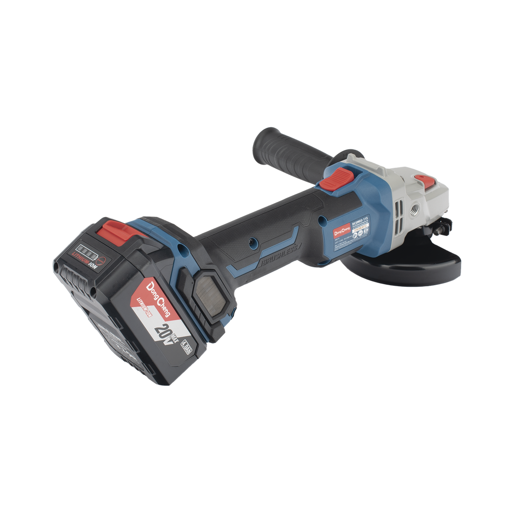 Amoladora Angular de 20Vcc, Disco de 4-1/2 in, Incluye 2 Baterías de 4.0Ah, Cargador y Estuche