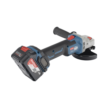 Amoladora Angular de 20Vcc, Disco de 4-1/2 in, Incluye 2 Baterías de 4.0Ah, Cargador y Estuche
