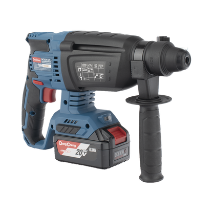 Martillo Perforador Inalámbrico SDS-PLUS 20V / Motor Brushless / 3 Modos Taladro Percusión Demolición / 2.7 J Energía de Impacto / 2 Baterías 4.0Ah con Cargador y Estuche