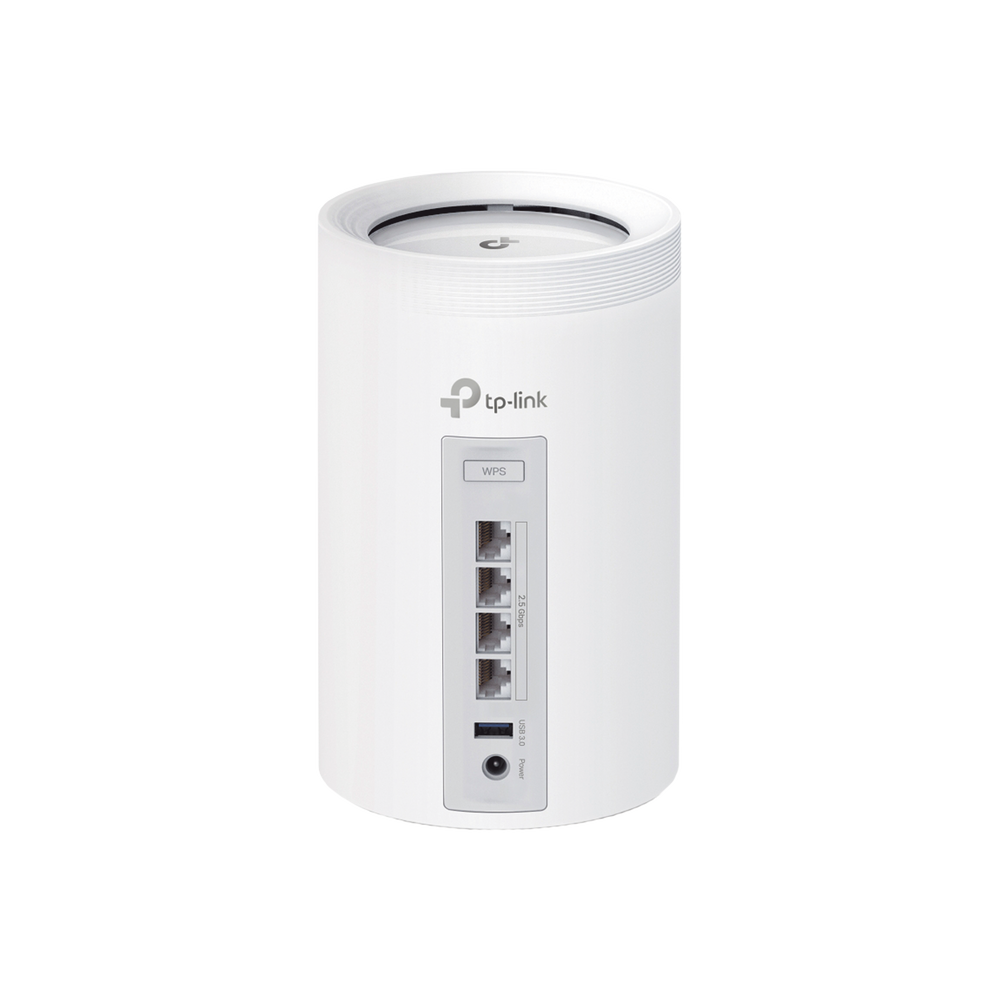 Router Inalámbrico MESH Interior para Hogar / Triple Banda Wi-Fi 7 BE9300 Mbps / 2 Puerto 2.5 Gigabit WAN/LAN / 4 Antenas Internas / Operación Multi-Link MLO / Administración Mediante la App Deco (iOS, Android) / HomeShield