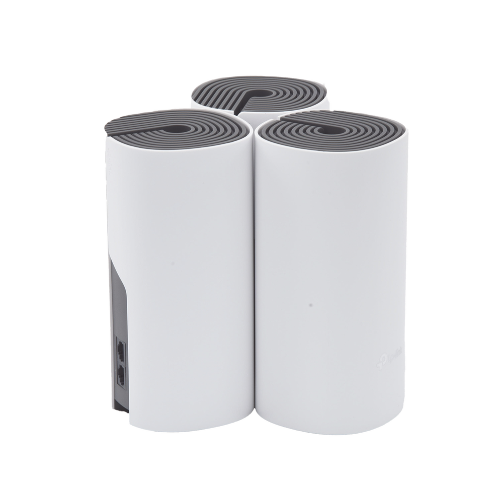 Kit de Router inalámbrico mesh Deco E4 para Hogar / Doble banda AC 1200  / 2 puertos 10/100 Mbps / Compatible con amazon alexa.
