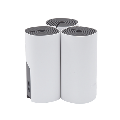 Kit de Router inalámbrico mesh Deco E4 para Hogar / Doble banda AC 1200  / 2 puertos 10/100 Mbps / Compatible con amazon alexa.