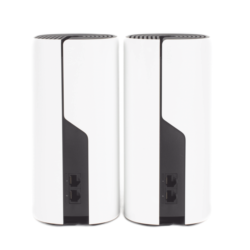 KIT 2 Routers Inalámbricos MESH Interior para Hogar / Doble Banda Wi-Fi 5 AC1200 Mbps / 2 Puerto Gigabit WAN/LAN / 2 Antenas Internas / Administración Mediante la App Deco (iOS, Android)