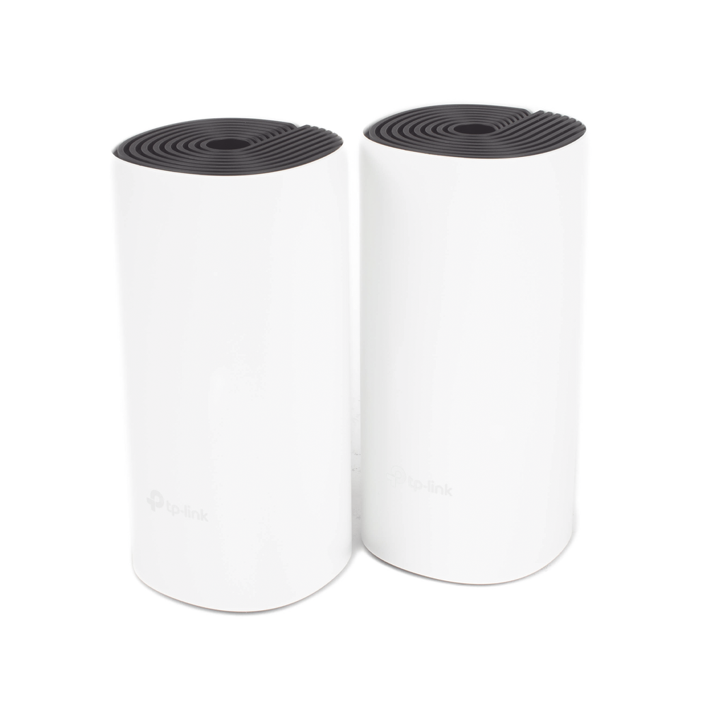 KIT 2 Routers Inalámbricos MESH Interior para Hogar / Doble Banda Wi-Fi 5 AC1200 Mbps / 2 Puerto Gigabit WAN/LAN / 2 Antenas Internas / Administración Mediante la App Deco (iOS, Android)