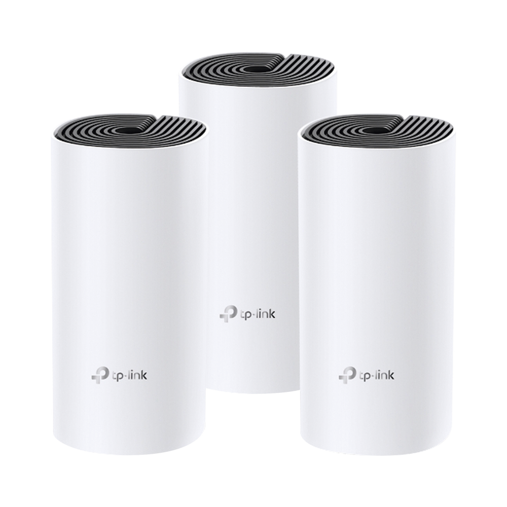KIT 3 Routers Inalámbricos MESH Interior para Hogar / Doble Banda Wi-Fi 5 AC1200 Mbps / 2 Puerto Gigabit WAN/LAN / 2 Antenas Internas / Administración Mediante la App Deco (iOS, Android)
