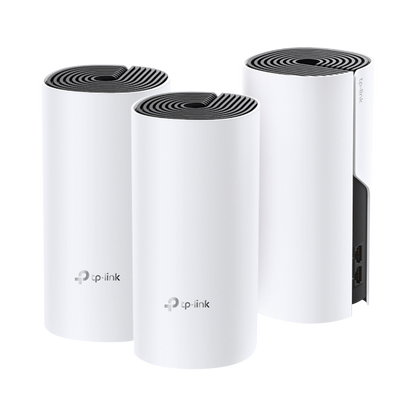 KIT 3 Routers Inalámbricos MESH Interior para Hogar / Doble Banda Wi-Fi 5 AC1200 Mbps / 2 Puerto Gigabit WAN/LAN / 2 Antenas Internas / Administración Mediante la App Deco (iOS, Android)