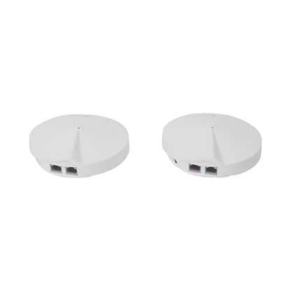 Kit 2 Routers Inalámbricos MESH Interior para Hogar / Doble Banda Wi-Fi 5 AC1300 Mbps / 2 Puerto Gigabit WAN/LAN / 4 Antenas Internas / Administración Mediante la App Deco (iOS, Android) / Protección HomeCare