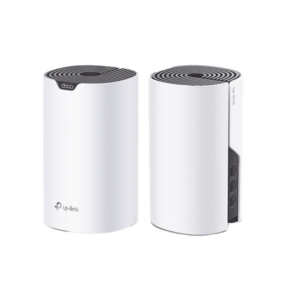Kit 2 Routers Inalámbricos MESH Interior para Hogar / Doble Banda Wi-Fi 5 AC1900 Mbps / 3 Puerto Gigabit WAN/LAN / 3 Antenas Internas / Administración Mediante la App Deco (iOS, Android)
