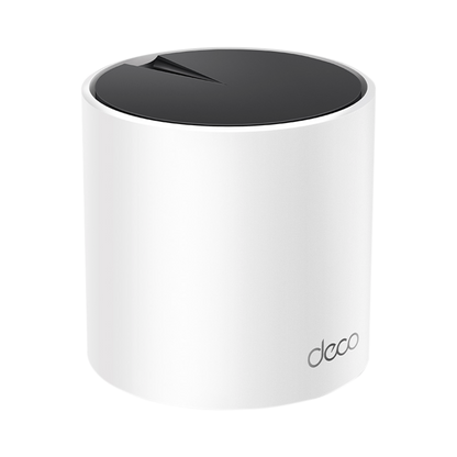 Router Inalámbrico MESH Interior para Hogar / Doble Banda Wi-Fi 6 AX3000 Mbps / 3 Puerto Gigabit WAN/LAN / 2 Antenas Internas / Administración Mediante la App Deco (iOS, Android) / Protección HomeShield