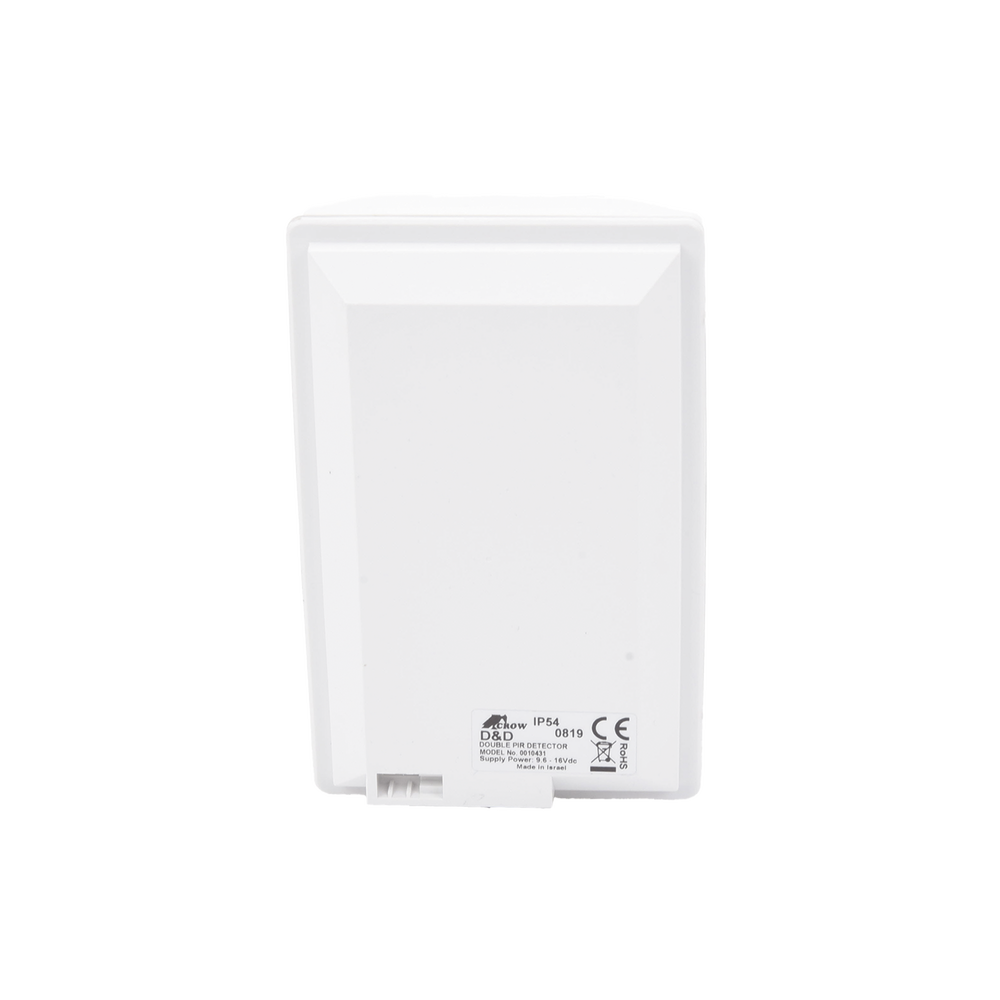 Detector doble elemento. Detección incluso en condiciones adversas.
