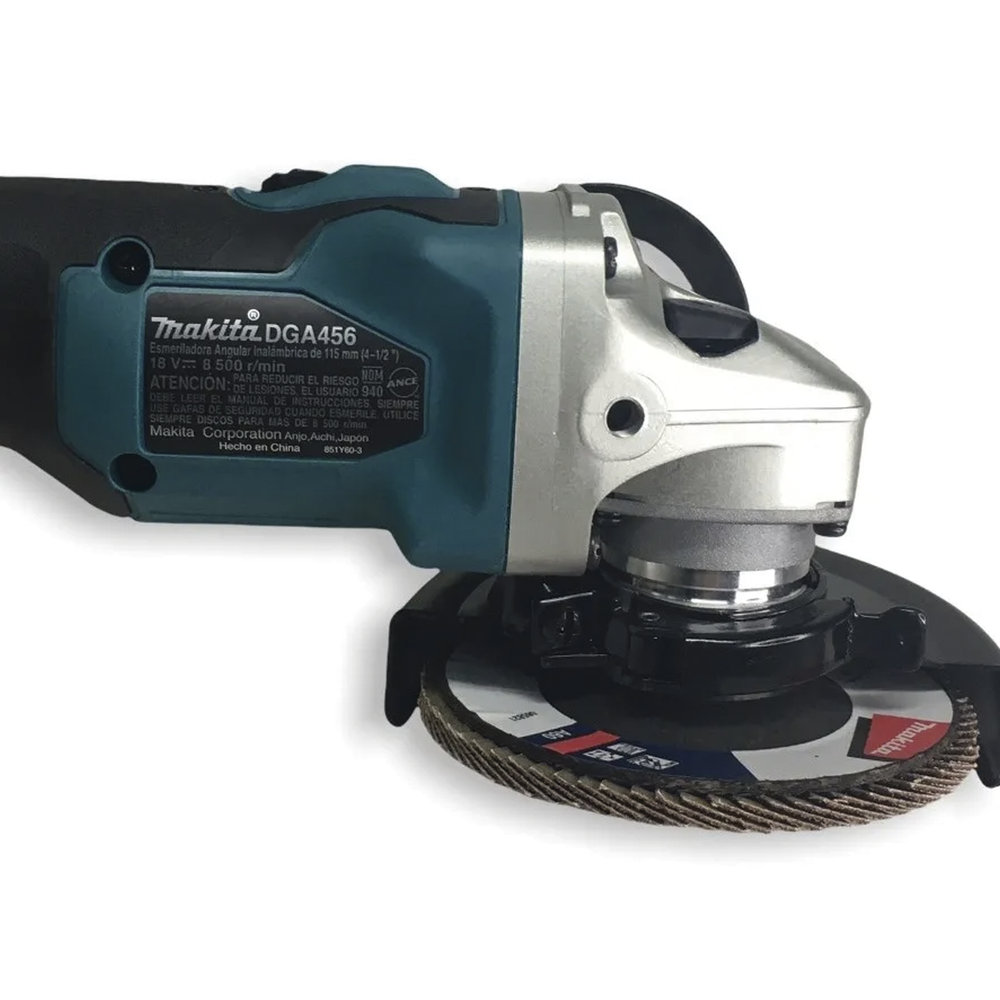 Miniesmeril 115mm 4-1/2in 8.500 Rpm,1 Batería 18V Li-ION de 5.0 Ah, Cargador y 3 Discos.