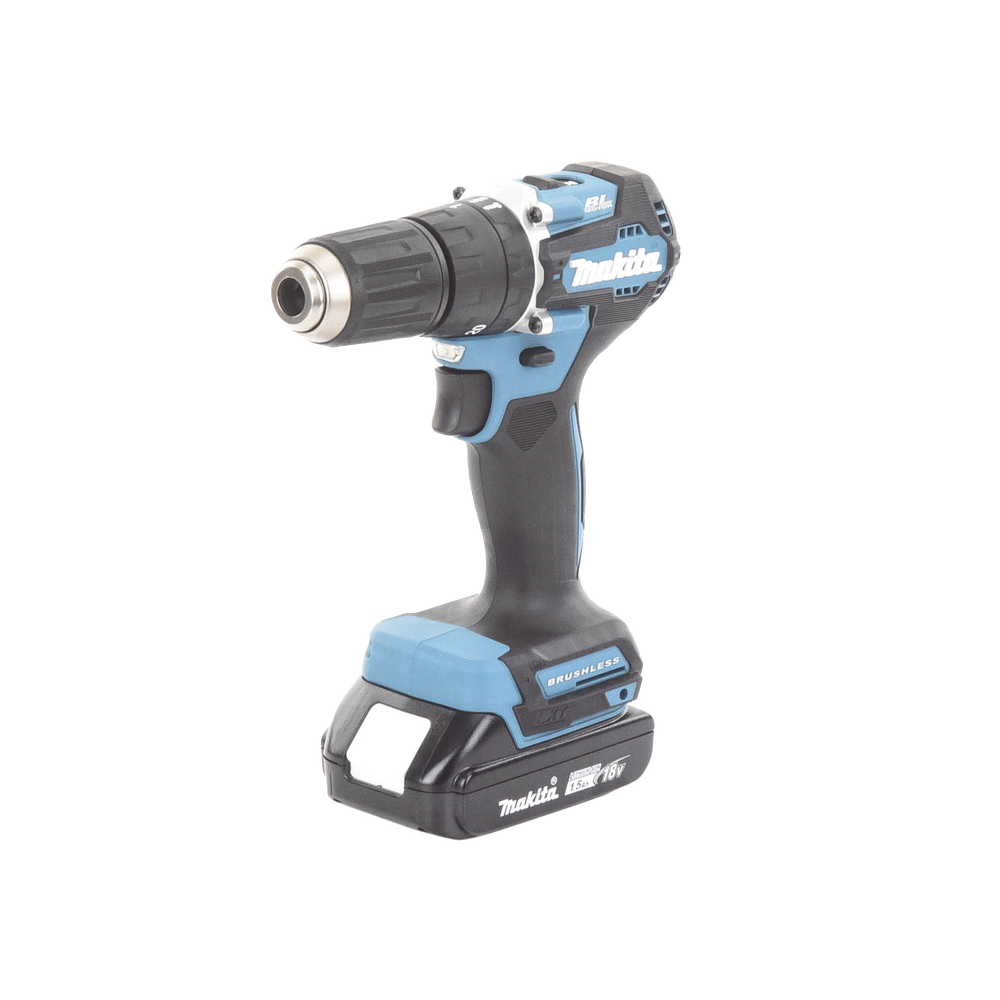 Rotomartillo/Taladro Inalámbrico SIN CARBONES, Broquero de 1/2", 1,700 RPM, 18V, Torque: 42 N.m C/2 Bat. (1.5Ah) y Cargador.
