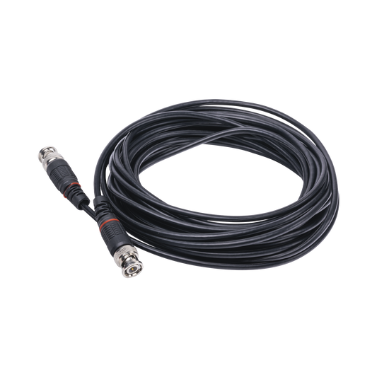 Cable Coaxial Armado con Conector BNC (Video) / Longitud de 8 mts / Optimizado para Cámaras 4K / Uso en Interior