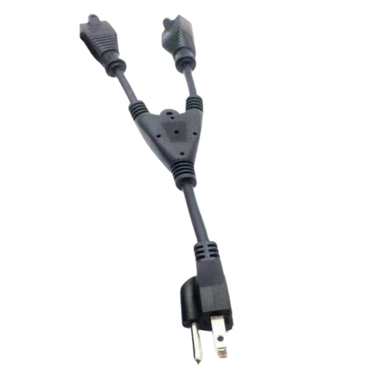 Cable con derivación Vca / 1 Entrada macho Vca / 2 salidas hembra Vca