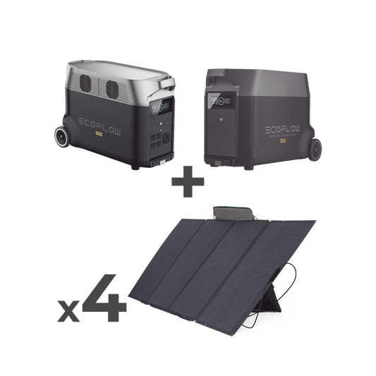 Kit de EstaciÃ³n de EnergÃ­a PortÃ¡til 3600Wh + BaterÃ­a Externa 3600Wh + 4 Paneles Solares Flexibles 400W (7200Wh, 1600W Totales)