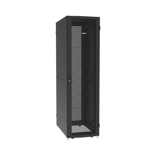 Gabinete Net-Verse para Centros de Datos, 42UR, 600mm de Ancho, 1000mm de Profundidad, Fabricado en Acero, Color Negro