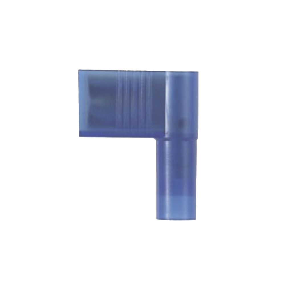 Terminal de Desconexión Hembra Pan-Term™ a 90º, Color Azul, Nylon, para cable 14-16 AWG, 0.250 x 0.032 " (6.3 x 0.8mm)