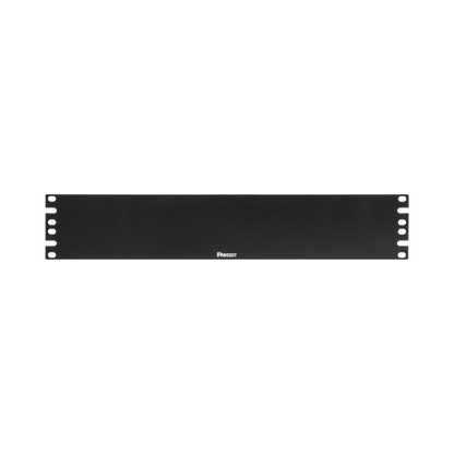 Tapa Ciega Para Rack Estándar de 19in, Plano, de Acero, 2UR, Color Negro