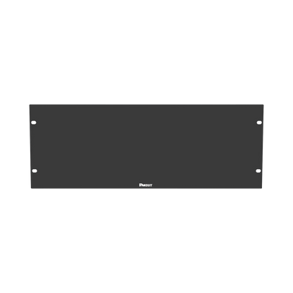 Tapa Ciega Para Rack Estándar de 19in, Plano, de Acero, 4UR, Color Negro