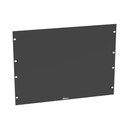 Tapa Ciega Para Rack Estándar de 19in, Plano, de Acero, 8UR, Color Negro