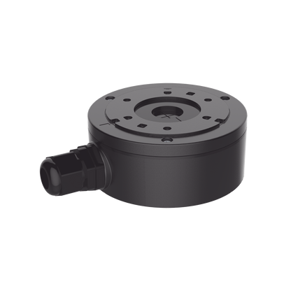 Caja de Conexión de Metal Color Negro / Exterior IP66 / Compatible con DS-2CD1043G2-LIUF/BLACK & DS-2CD2043G2-I(U)(BLACK)