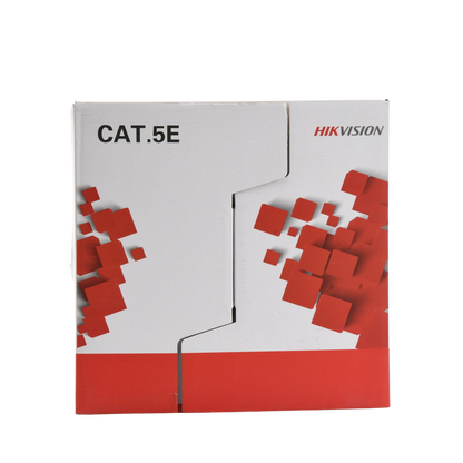 Bobina de Cable UTP 305 Metros (1000 Pies) / Cat5E (24 AWG) / Color Blanco / PVC (CM) / Uso en Interior / 100% Cobre / Aplicaciones de CCTV y Redes de Datos