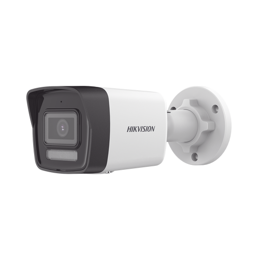 [Dual Light] Bala IP 2 Megapixel / Lente 2.8 mm / 30 mts IR + 30 mts Luz Blanca / Micrófono Integrado / Motion Detection 2.0 / Exterior IP67 / H.265 / PoE / Micro SD