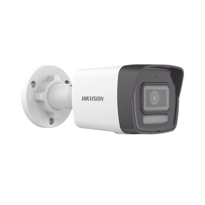 [Dual Light] Bala IP 4 Megapixel / Lente 2.8 mm / 30 mts IR + 30 mts Luz Blanca / Micrófono Integrado / ACUSENSE Lite / Exterior IP67 / H.265 / PoE  / Micro SD