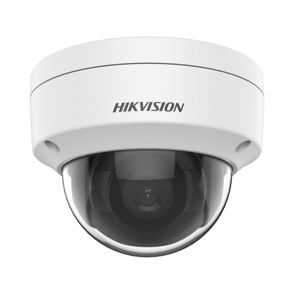 Domo IP 4 Megapixel / Lente 2.8 mm / 30 mts IR / WDR 120 dB / Exterior IP67 / Hik-Connect P2P / H.265+ / PoE / ONVIF