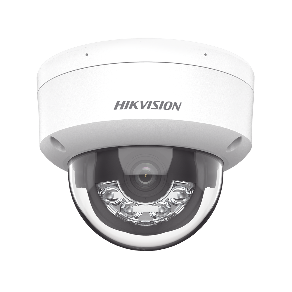 [Dual Light] Domo IP 6 Megapixel / Lente 2.8 mm / 30 mts IR + 30 mts Luz Blanca / Micrófono Integrado / ACUSENSE Lite / Exterior IP67 / H.265 / PoE / ONVIF