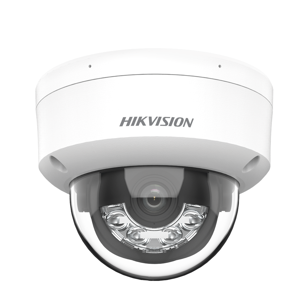 [Dual Light] Domo IP 8 Megapixel (4K) / Lente 2.8 mm / 30 mts IR + 30 mts Luz Blanca / Micrófono Integrado / Antivandálico IK08 / ACUSENSE Lite / Exterior IP67 / H.265 / PoE / Micro SD