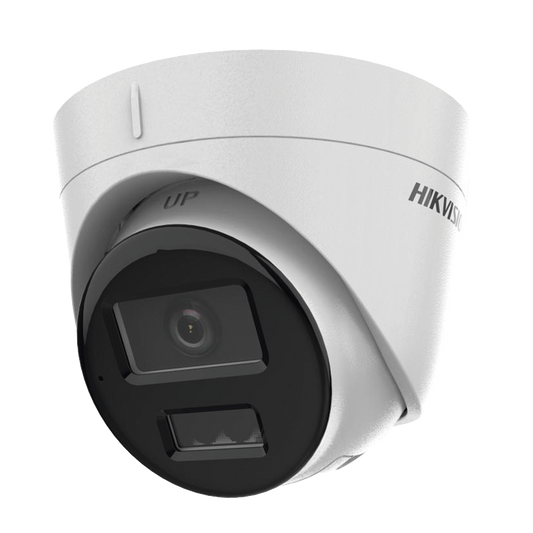 Domo IP 4 Megapixel / Lente 2.8 mm / Dual Light (30 mts IR + 30 mts Luz Blanca) / Micrófono Integrado / ACUSENSE Lite / Exterior IP67 / H.265 / PoE / ONVIF / Micro SD