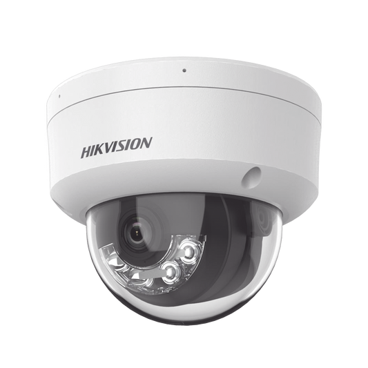 Domo IP 6 Megapixel / Lente 2.8 mm / 30 mts IR EXIR /Exterior IP67 / IK10 / WDR 120 dB/ PoE / ACUSENSE (Evita Falsas Alarmas) / MicroSD / ONVIF