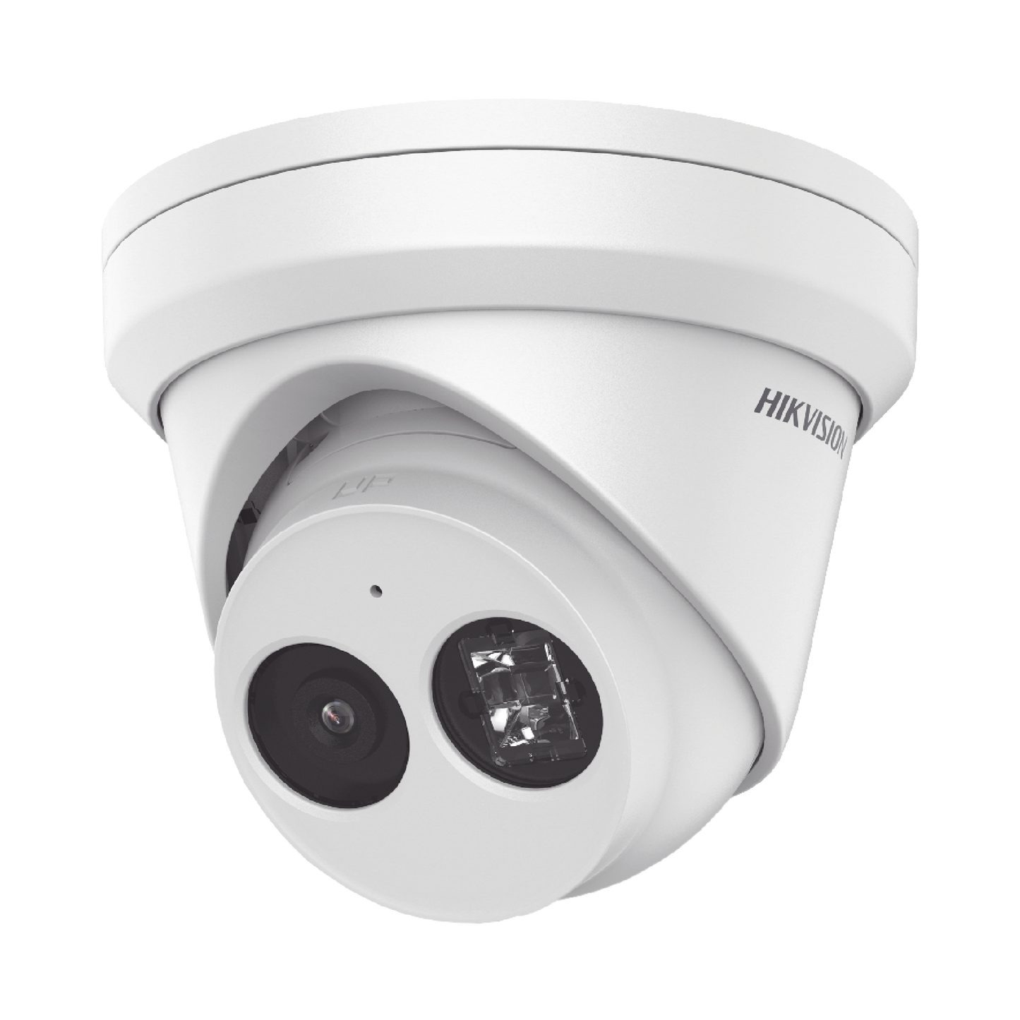 Turret IP 8 Megapixel (4K) / Lente 2.8 mm / 30 mts IR EXIR / Exterior IP66 / WDR 120 dB / PoE / ACUSENSE (Evita Falsas Alarmas) / Micrófono Integrado / Metal  / MicroSD / ONVIF