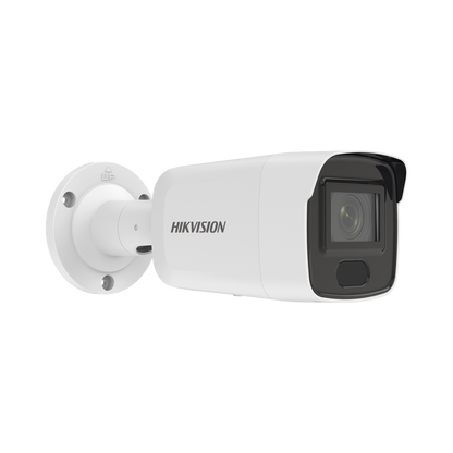 Bala IP 8 Megapixel / Lente 2.8 mm / 40 mts IR / Exterior IP67 / PoE / DARKFIGHTER / Alarmas y Audio I/O / ONVIF / Micro SD / 4 Analíticos: AcuSense, Deteccion Facial, Conteo de Personas por Cruce y Zona