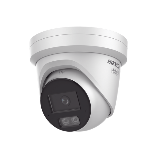 Turret IP 4 Megapixel / Imagen a color 24/7 / Lente 2.8 mm / Luz Blanca 40 mts / Exterior IP67 / Micrófono dual Integrado / WDR 130 dB / Audio y Alarma / Onvif / ACUSEEK