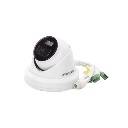 Turret IP 8 Megapixel (4K) / Lente 2.8 mm / 40 mts IR / Exterior IP67 / Micrófono Integrado / DARKFHGITER / Alarmas y Audio I/O / PoE / ONVIF / Micro SD / 4 Analíticos: AcuSense, Deteccion Facial, Conteo de Personas por Cruce y Zona